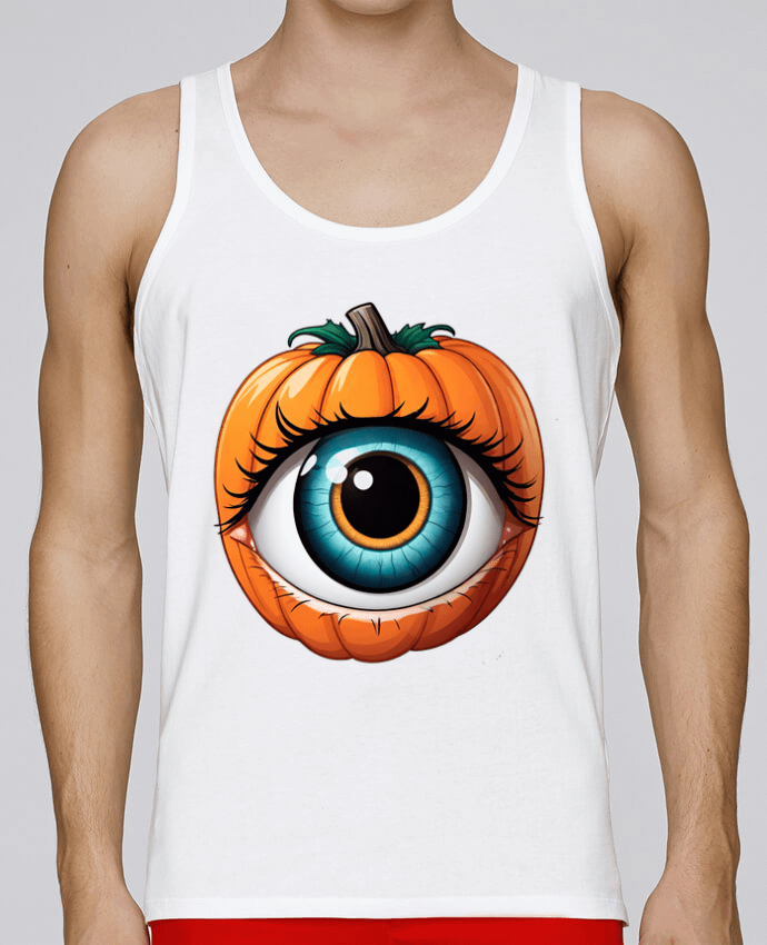 Débardeur homme THE LOOK OF THE PUMPKIN par 33designerarte 100% coton bio