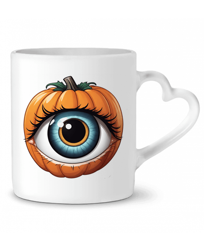 Mug coeur THE LOOK OF THE PUMPKIN par 33designerarte