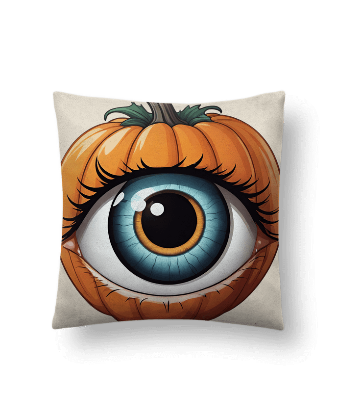 Coussin suédine THE LOOK OF THE PUMPKIN par 33designerarte