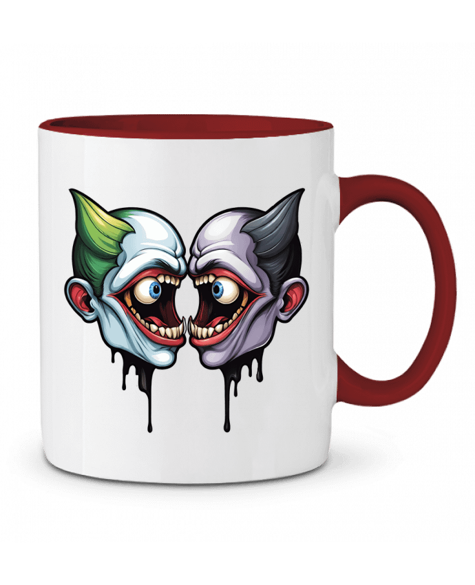 Mug bicolore MOUTH WITH EYES 33designerarte