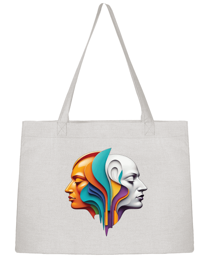 Sac Shopping DOUBLE SIDED COLOR par 33designerarte