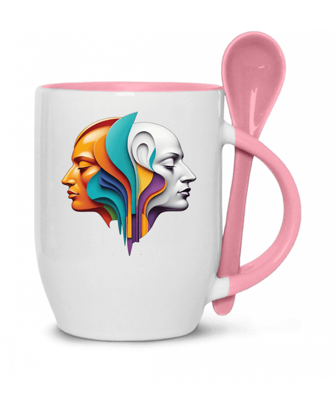  Tasse cuillère DOUBLE SIDED COLOR par 33designerarte