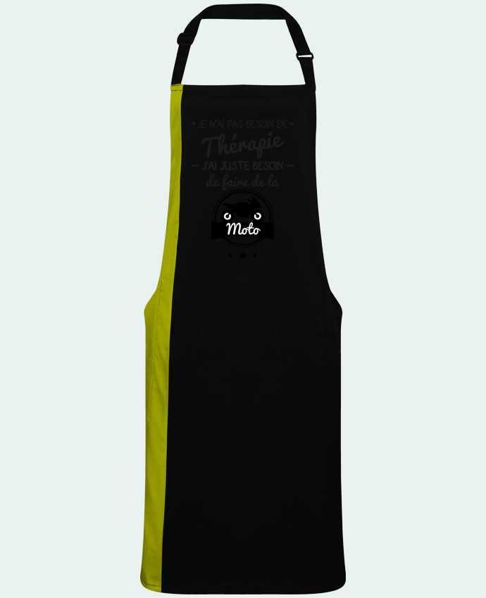 Two-tone long Apron J'ai juste besoin de ma moto, tee shirt moto, motard by  Benichan