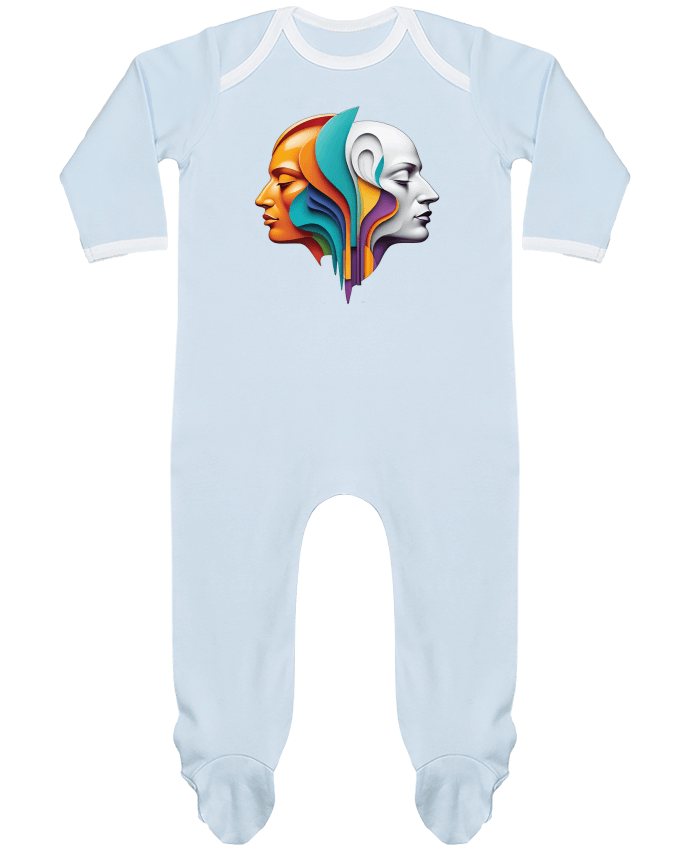 Body Pyjama Bébé DOUBLE SIDED COLOR par 33designerarte
