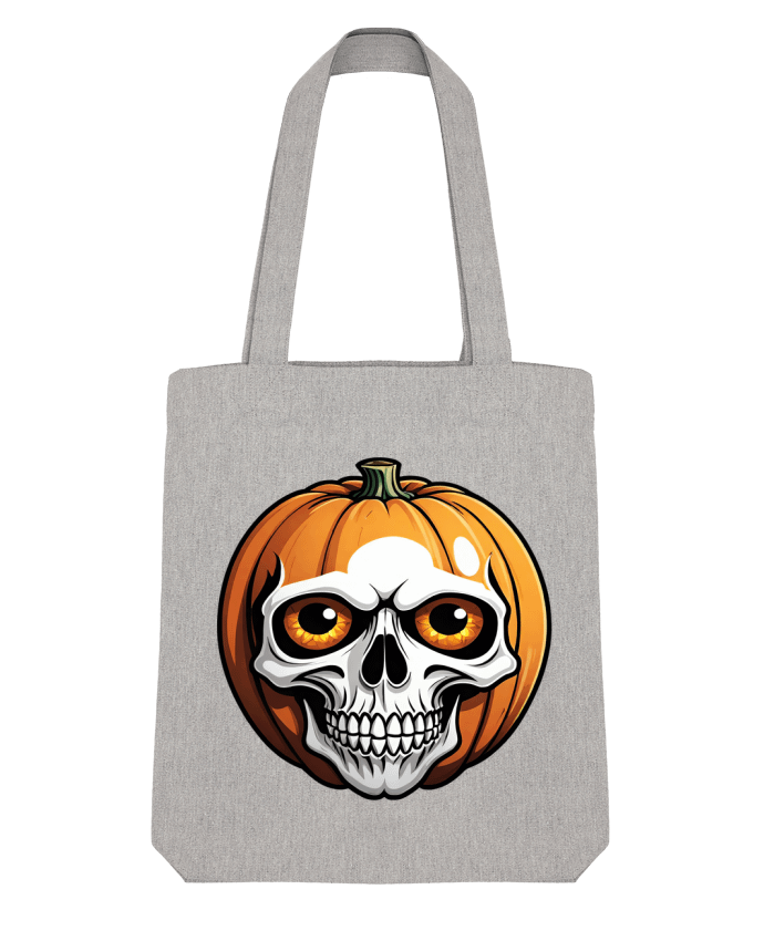 Tote Bag Stanley Stella CITROUILLE AVEC CRÂNE par 33designerarte 