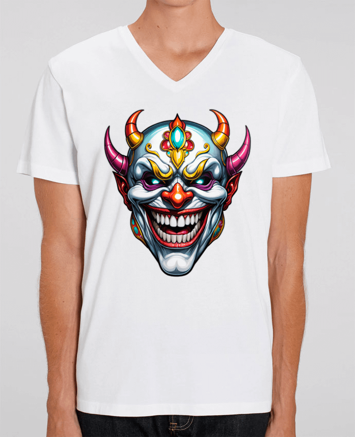 T-shirt homme MASQUE AVEC SOURIRE par 33designerarte