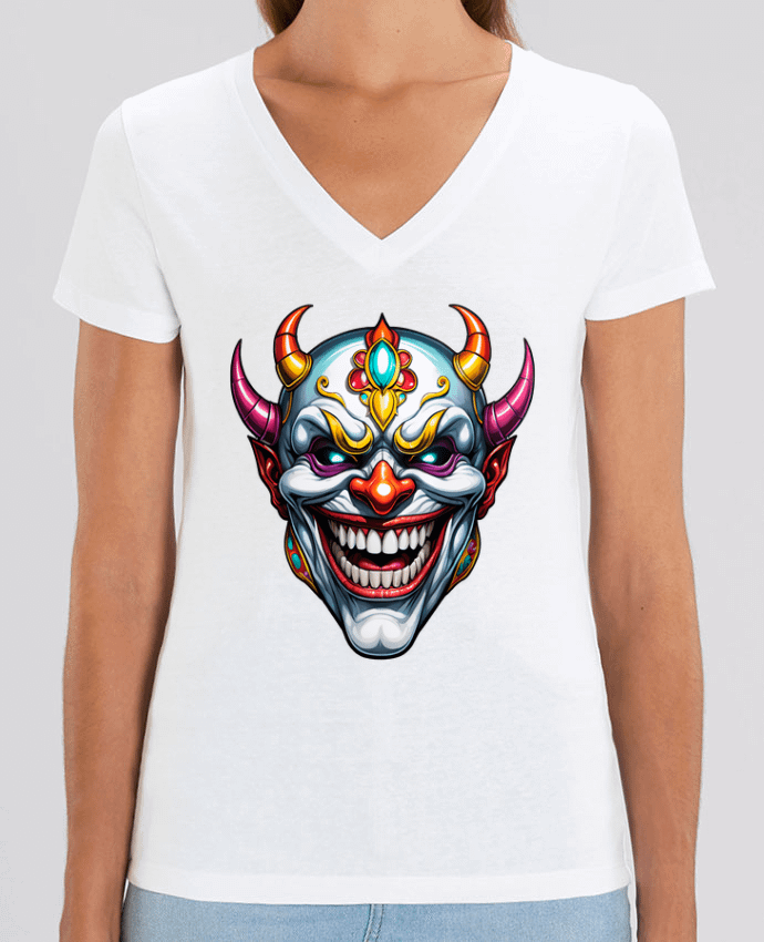 Tee-shirt femme MASQUE AVEC SOURIRE Par  33designerarte