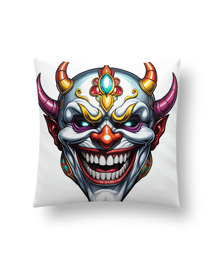 Coussin MASQUE AVEC SOURIRE par 33designerarte