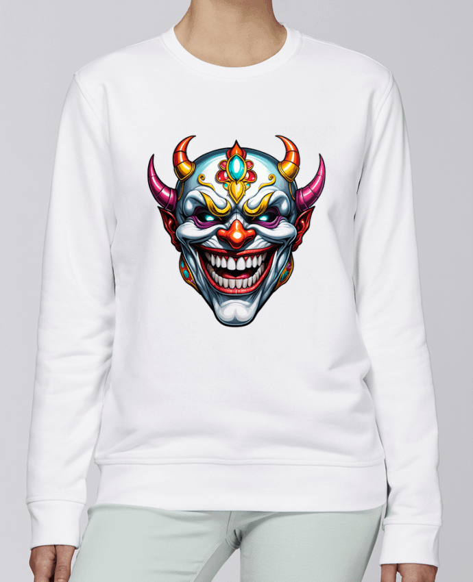 Sweatshirt MASQUE AVEC SOURIRE par 33designerarte