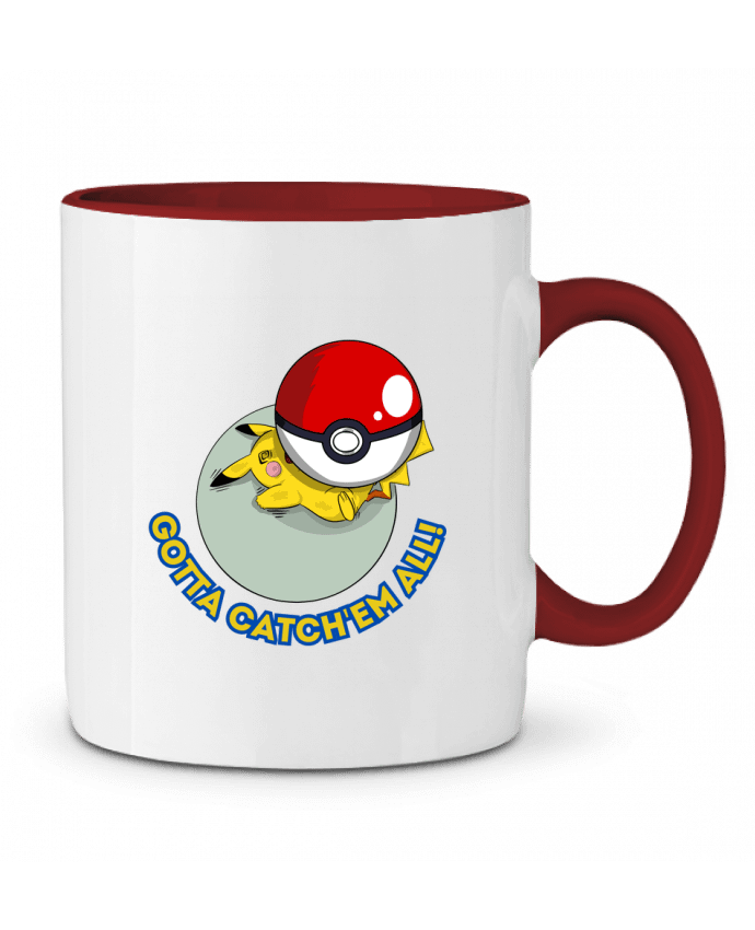 Mug bicolore captured pikachu Darkafreak