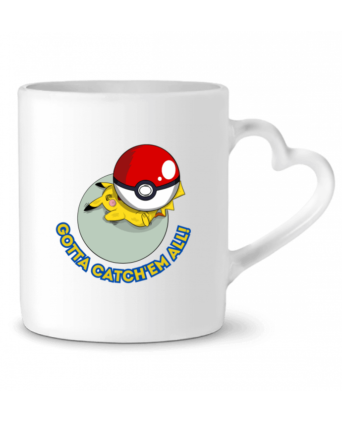 Mug coeur captured pikachu par Darkafreak