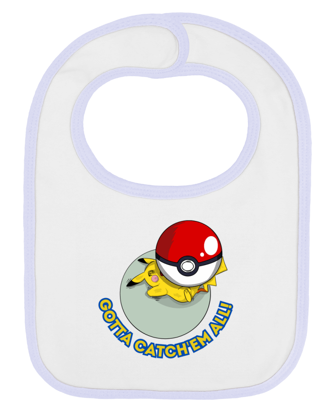 Bavoir bébé uni captured pikachu par Darkafreak