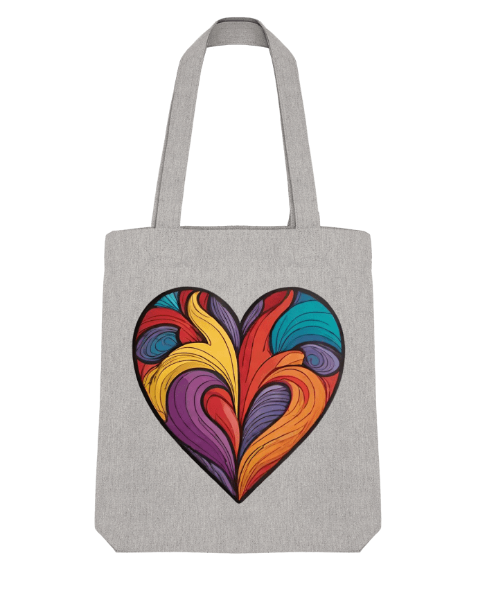 Tote Bag Stanley Stella COEUR MULTICOLORE par 33designerarte 