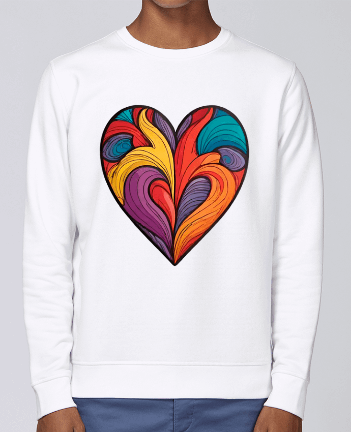 Sweatshirt COEUR MULTICOLORE par 33designerarte