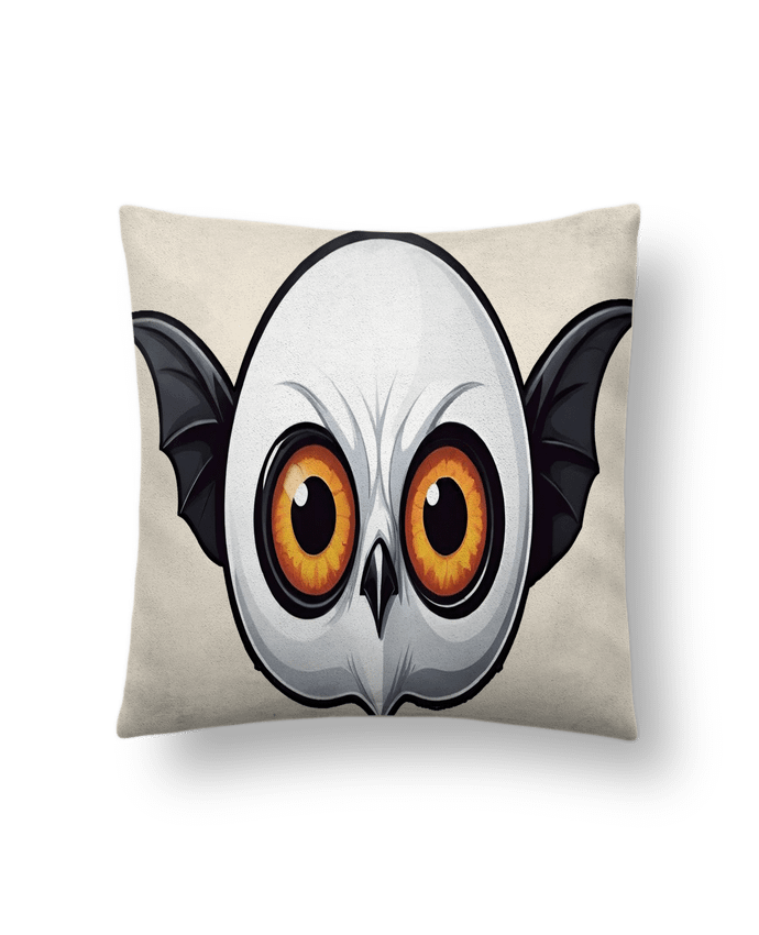 Coussin suédine YEUX AVEC DES AILES par 33designerarte