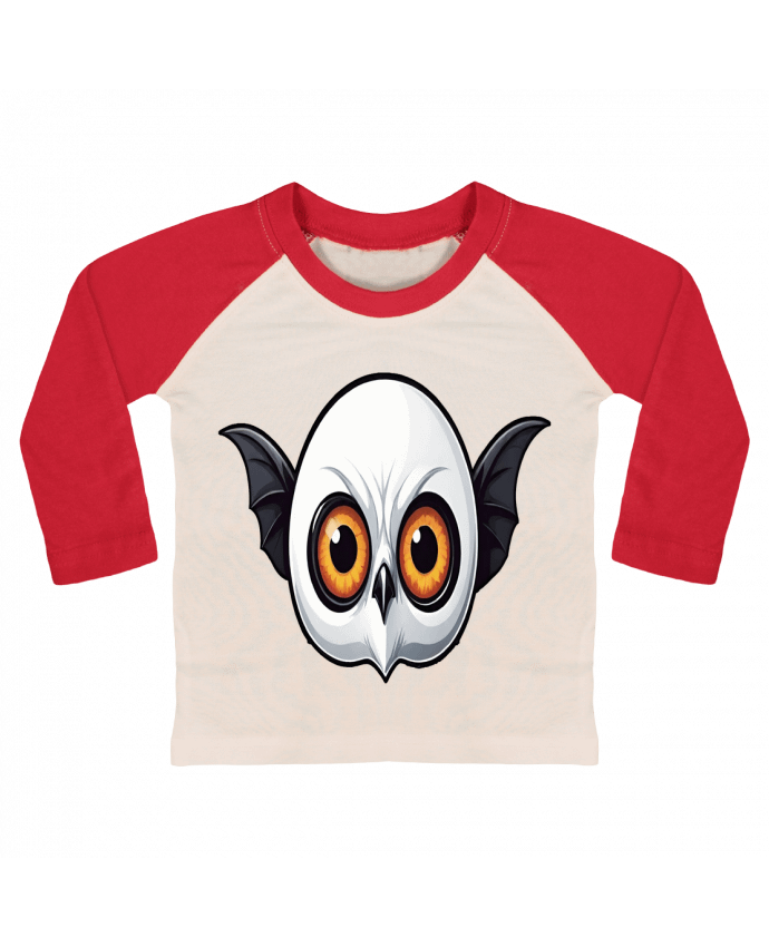 Tee-shirt Bébé Baseball ML YEUX AVEC DES AILES par 33designerarte