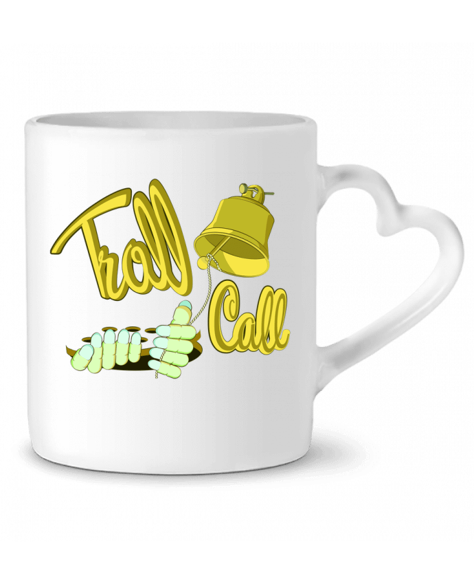 Mug coeur TROLL CALL par Santiaguen