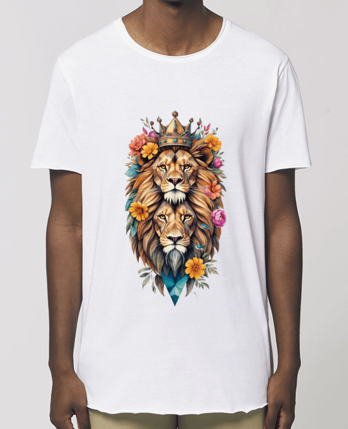 Tee-shirt Homme Lions flowers Par  /wait-design