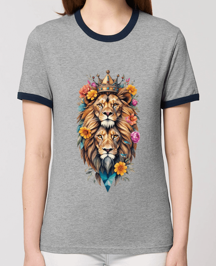 T-shirt Lions flowers par /wait-design