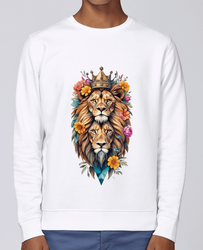 Sweatshirt Lions flowers par /wait-design