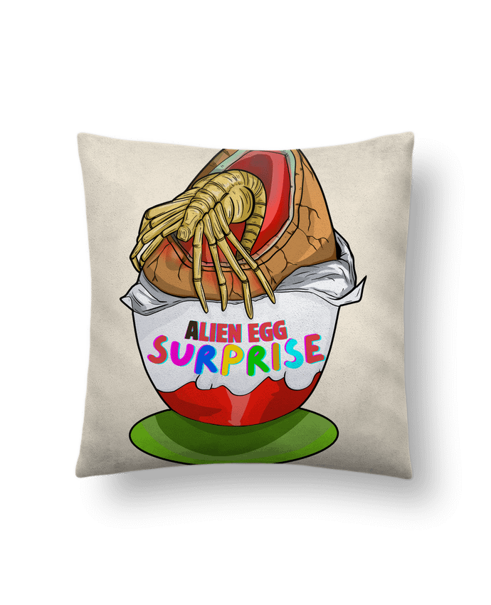 Coussin suédine Alien egg Surprise par Darkafreak