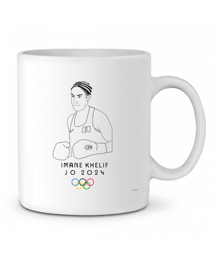 Mug  IMANE KHELIF CHAMPIONNE MEDAILLE D OR ALGERIENNE JO2024 PARIS2024 par                          