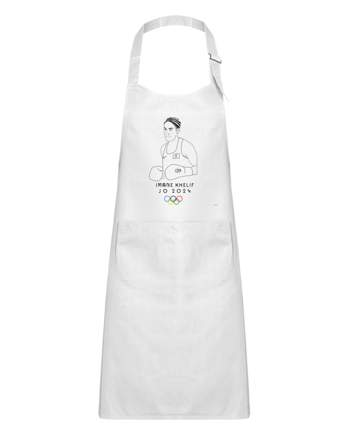 Tablier Enfant IMANE KHELIF CHAMPIONNE MEDAILLE D OR ALGERIENNE JO2024 PARIS2024 par                