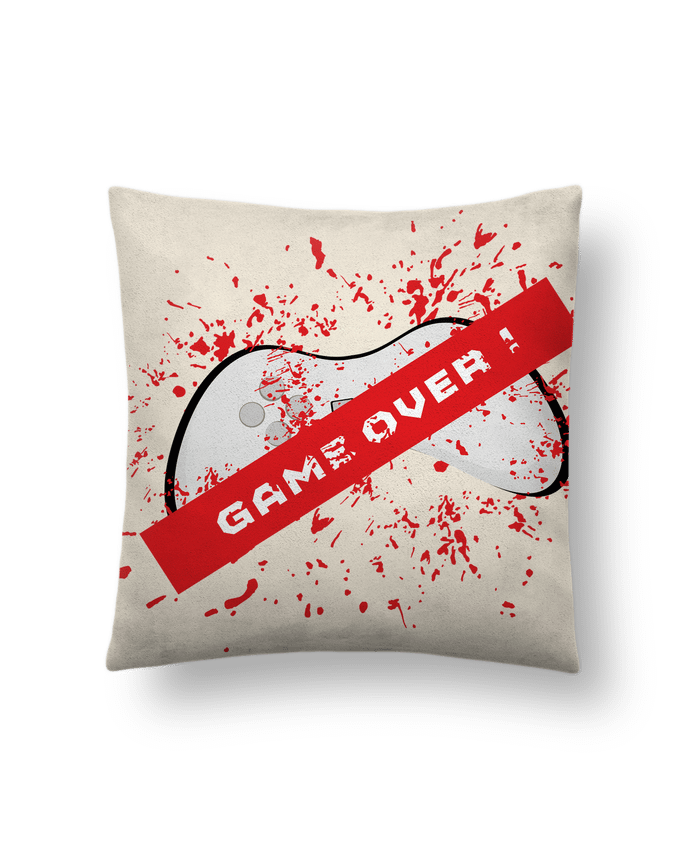 Coussin suédine GameOver par UnPetitPixel
