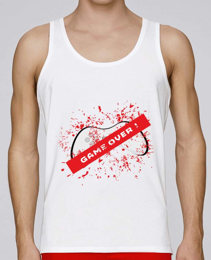 Débardeur homme GameOver par UnPetitPixel 100% coton bio
