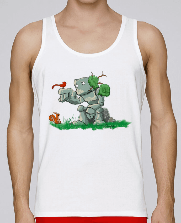 Débardeur homme Golem Printanier par Chovbazart 100% coton bio