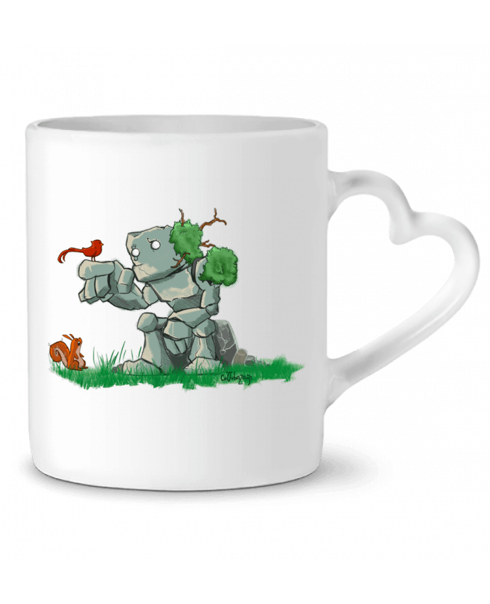 Mug coeur Golem Printanier par Chovbazart
