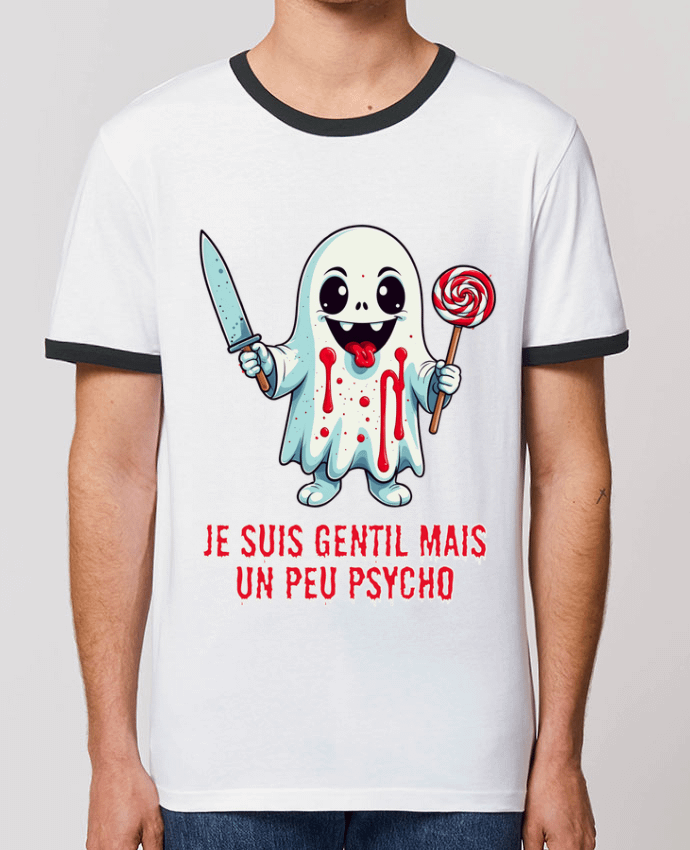 T-shirt Je suis gentil mais un peu psycho par Phocea Editions