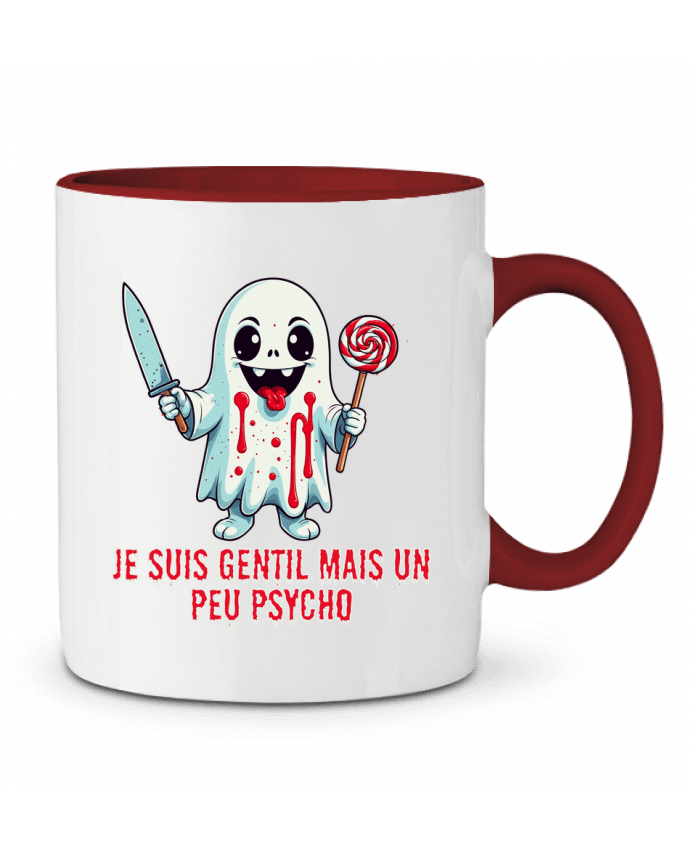 Mug bicolore Je suis gentil mais un peu psycho Phocea Editions