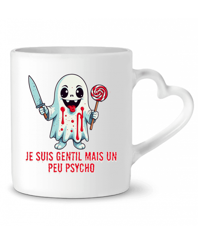 Mug coeur Je suis gentil mais un peu psycho par Phocea Editions