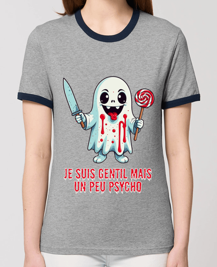 T-shirt Je suis gentil mais un peu psycho par Phocea Editions