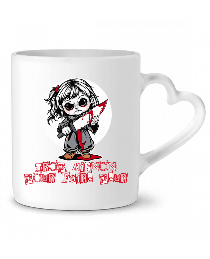 Mug coeur Trop Mignon Pour Faire Peur par Phocea Editions