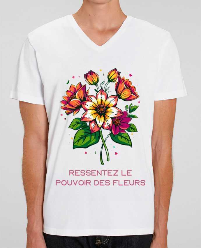 T-shirt homme Ressentez Le Pouvoir Des Fleurs par Phocea Editions