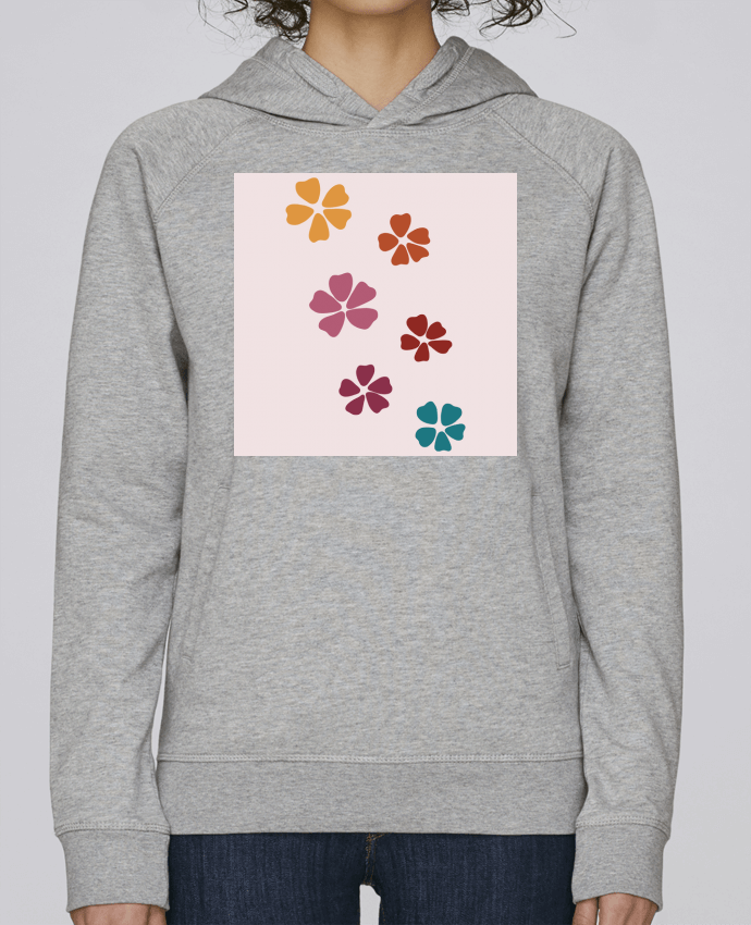 Sweat capuche femme Fleurs par Clemence_Bellay