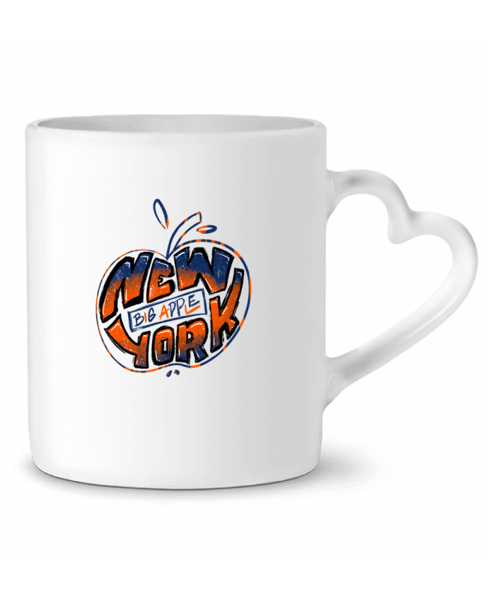 Mug coeur New York Big Apple par SketchingSeb