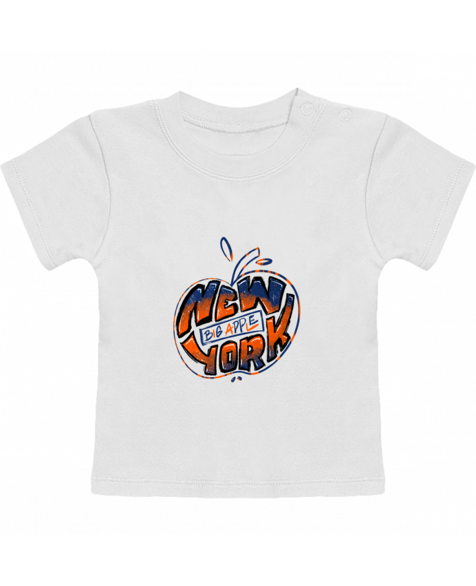 T-shirt bébé New York Big Apple manches courtes du designer SketchingSeb