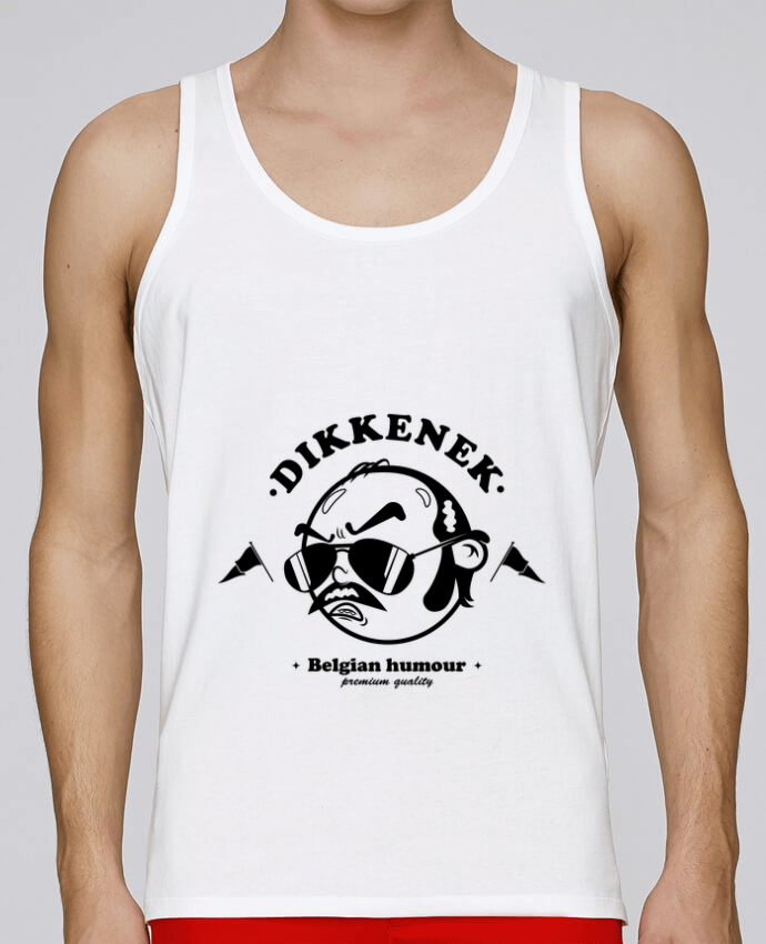 Débardeur homme Dikkenek Retro Logo par PTIT MYTHO 100% coton bio