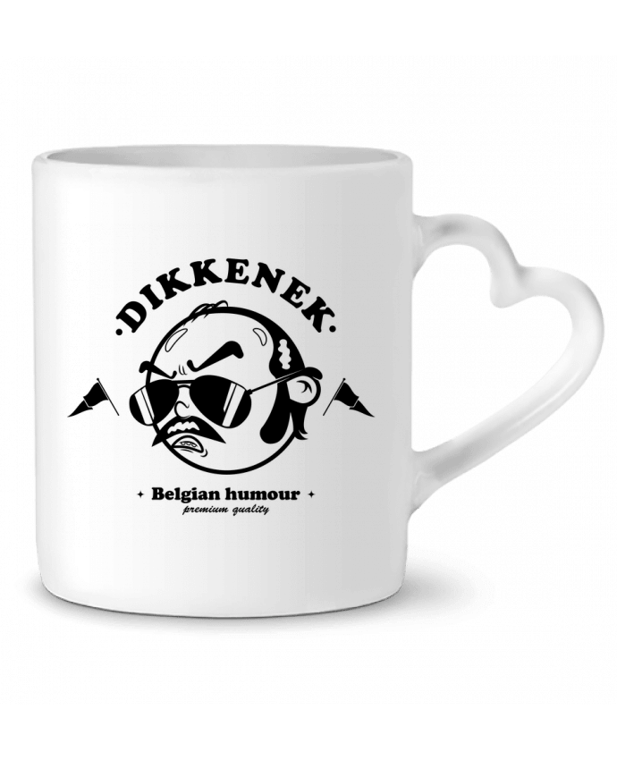Mug coeur Dikkenek Retro Logo par PTIT MYTHO