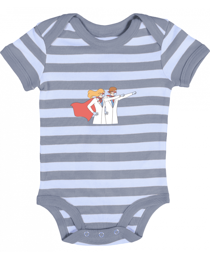 Body Bébé Rayé enfants rassurés - COCODJOJO