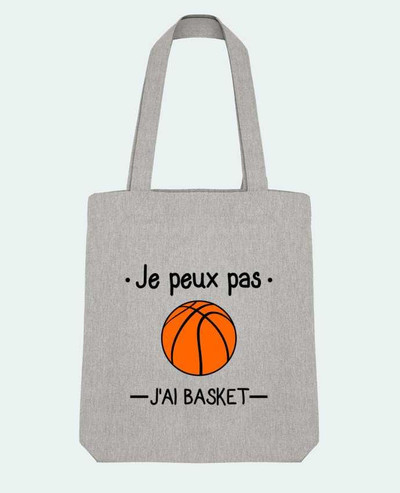 Tote Bag Stanley Stella Je peux pas j'ai basket,basketball,basket-ball par Benichan 