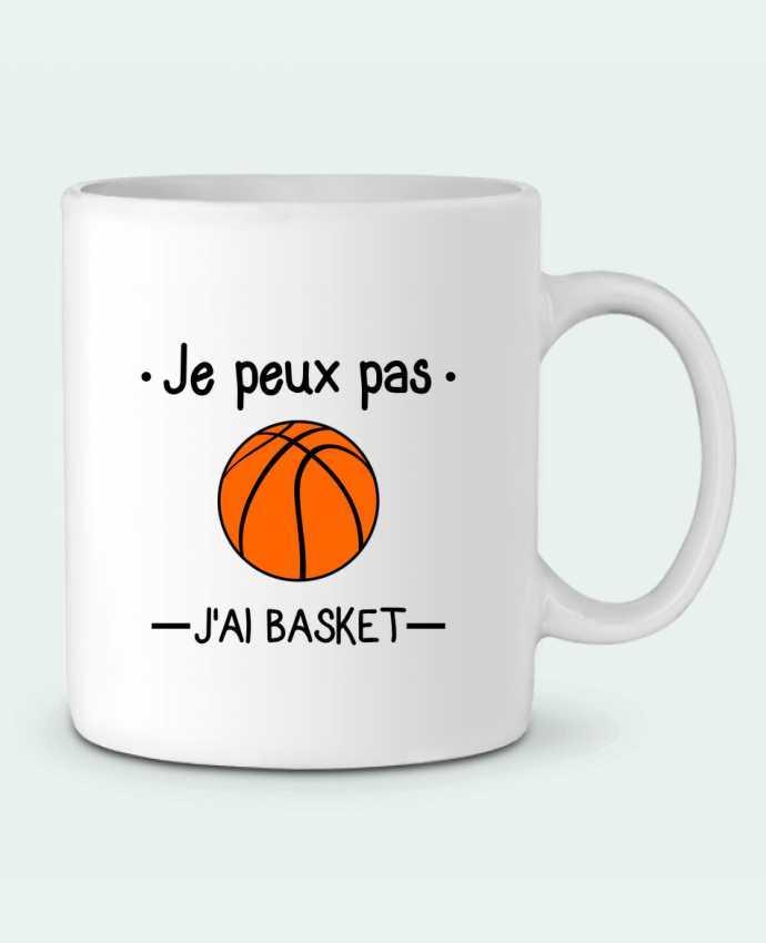 Taza Cerámica Je peux pas j'ai basket,basketball,basket-ball por Benichan