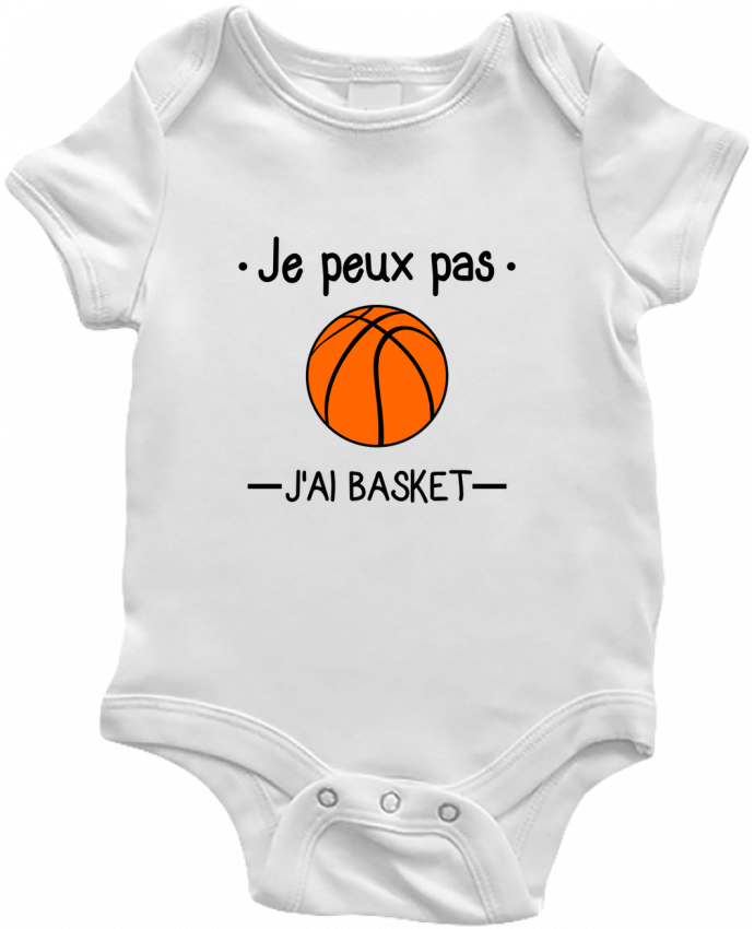Body bébé Je peux pas j'ai basket,basketball,basket-ball par Benichan