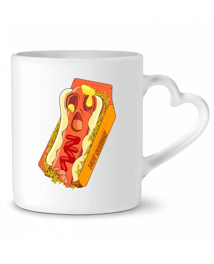 Mug coeur HOT SCREAM par Santiaguen