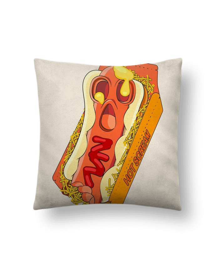 Coussin suédine HOT SCREAM par Santiaguen