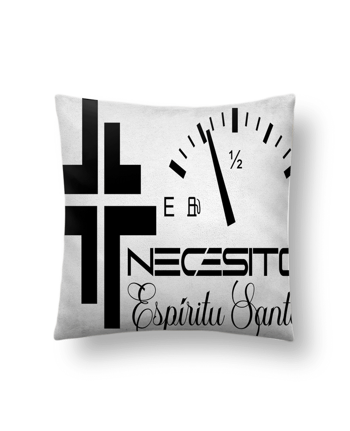 Coussin suédine Necesito Espíritu Santo par Elangelito27