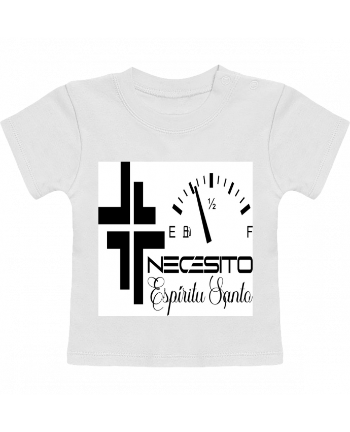 T-shirt bébé Necesito Espíritu Santo manches courtes du designer Elangelito27